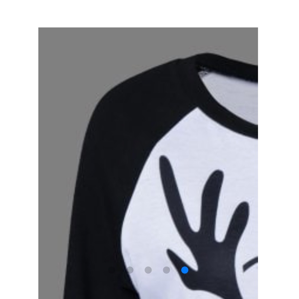 🌟6/$25🌟 Raglan Sleeve Xmas T-Shirt XL/16 - Picture 4 of 4
